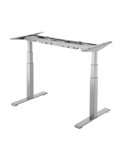 Base scrivania ad altezza regolabile Cambio; versione a doppia scrivania per creare in modo semplice ed economico soluzioni sit-stand in ogni ufficio. Facile transizione dalla posizione di lavoro seduta a quella in piedi grazie al pannello di controllo co