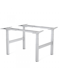 Base scrivania ad altezza regolabile Cambio; versione a doppia scrivania per creare in modo semplice ed economico soluzioni sit-stand in ogni ufficio. Facile transizione dalla posizione di lavoro seduta a quella in piedi grazie al pannello di controllo co