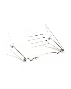 Supporto notebook regolabile Clarity™. Evita di affaticare collo e occhi alzando il notebbok fino a 5 livelli (da 134 a 204mm) portandolo così a un'altezza di visione più confortevole. Si integra perfettamente in qualsiasi ambiente d’ufficio grazie alla c