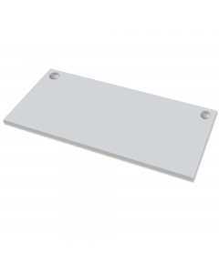 Elegante piano di lavoro adattabile ad ogni ambiente d'ufficio. realizzato in MFC (truciolato melaminico) proveniente da risorse sostenibili e dotato di due fori passanti circolari. Colore grigio. Dimensioni (AxLxP): 140x80x2,5cm. Peso 20,5Kg. Garanzia pi