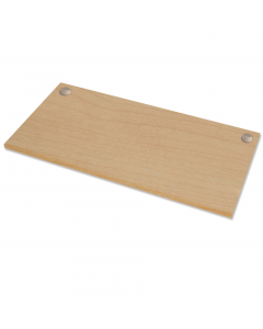 Elegante piano di lavoro adattabile ad ogni ambiente d'ufficio. realizzato in MFC (truciolato melaminico) proveniente da risorse sostenibili e dotato di due fori passanti circolari. Colore acero. Dimensioni (AxLxP): 140x80x2,5cm. Peso 20,5Kg. Garanzia pia