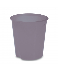 Realizzato in polipropilene antiurto, lavabile.
Dimensioni: H 32,5 cm - Ø31cm. Colore trasparente fumè.