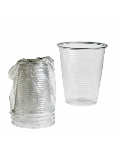 Bicchiere in PLA  idoneo solo per bevande fredde, imbustato singolarmente.Biodegradabile e compostabile secondo norma EN13432. Smaltire nella raccolta umido-organico. Capacità 200ml. Colore: trasparente. Peso netto unità pezzo gr. 4.9. Incarto del bicchie