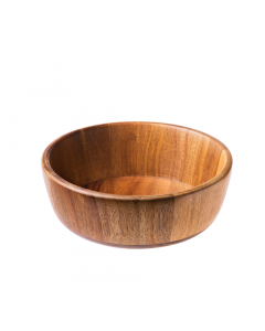 Ciotola in acacia - Ø21x7cm. Peso netto: 320gr. Materiale Acacia. Colore naturale. Legno di Acacia, idoneo al contatto alimentare. Lavabile a mano. Per i cibi caldi,per evitare che si alterino i sapori,si consiglia di evitare il contatto prolungato(max30m