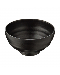 Ciotola in melamina nera, Ø11,4x5,8cm. Peso netto 110gr. Capacità: 250ml. Colore Nero. 100% Melamina, prodotto idoneo al contatto con tutti i tipi di alimenti (T max70°C). Articolo lavabile in lavastoviglie; Da non utilizzare con utensili taglienti. Prodo