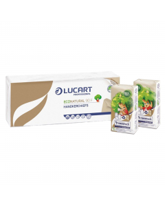 Fazzoletti in Fiberpack® (cellulosa riciclata). Pacchetto da 9 fazzoletti 4 veli. Profumati delicatamente. Dimensioni: 21x21cm.