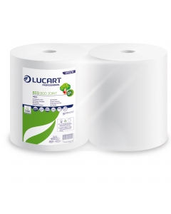 Bobina asciugatutto industriale 100% in carta riciclata rigenerata a 2 veli 18,5g. Bianca microgoffrata 800 strappi. Dimensioni bobina: Ø 26cm - H25cm - Lunghezza totale 296mt. Diametro anima: 4,5cm. Idoneo al contatto con gli alimenti.

Dati tecnici:
Mat
