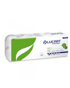 Carta igienica microgoffrata 100% in carta riciclata rigenerata bianca a 2 veli. In rotolo standard 24mt 200strappi. Diametro rotolo 11cm. Diametro anima 4,5cm. Strappo: 9,4x12cm. 

Dati tecnici:
Materia prima: 100% in carta riciclata rigenerata
Colore: B