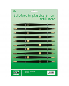 Stiloforo di ricambio (c/refill art. 1242). In plastica, diam. 1cm.