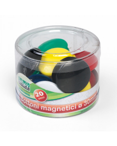 Bottoni magnetici diam. 20mm in blister.