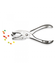 Perforatore a stella interamente in metallo con raccogli punches.. Foro a stella da 6mm.
