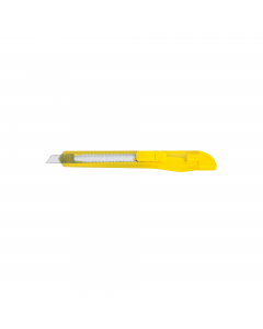 Cutter con bloccalama a scatto. Larghezza lama: 9 mm.