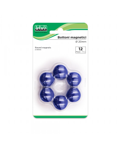Bottoni magnetici diam. 20mm in blister.