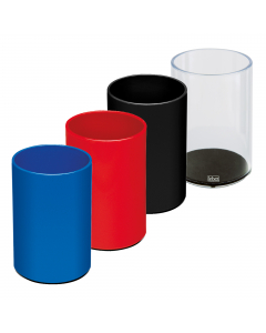 PORTAPENNE CILINDRO IN ABS ALTEZZA 11CM DIAMETRO 7.5CM. SCATOLA SINGOLA. COLORI ASSORTITI