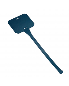 Targhette in plastica detectabile scrivibili più volte. Queste targhette sono solitamente impiegate per indicare i macchinari nei settori di produzione e sono ideali per essere utilizzati con i pennarelli detectabili indelebili. Resistenza Temp. Max: 40° 