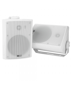 Set 2 diffusori attivi ( 1 attivo / 1 passivo), woofer da 4", funzione wifi e bluetooth, potenza tot.200W, colore bianco.
Set di altoparlanti a 2 vie di alta qualità per uso interno ed esterno. il set di altoparlanti è dotato di una funzione wifi per coll