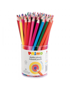Matite colorate con fusto laccato esagonali con legno certificato FSC. Lunghezza 17.5cm. Diametro mina 3mm. Adatte a tutti i tipi di carta, permettono di ottenere i numerosi effetti propri di questo tipo di strumento. I segni possono essere sovrapposti ed