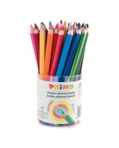 Matite colorate esagonali in legno certificato FSC laccato. Lughezza 17.5cm diametro mina 5.5m. Colori adatti a tutti i tipi di carta. I segni possono essere sovrapposti ed incrociati ad ottenere morbidi effetti di chiaroscuri. Il colore si stende uniform