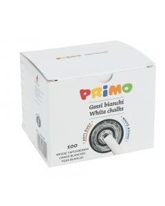 Gesso tondo non polveroso per lavagna in ardesia. Lunghezza 80mm con diametro 9mm