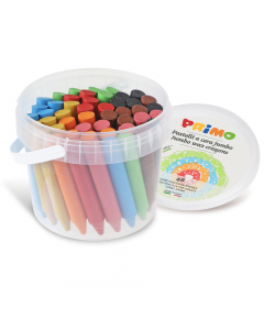 Colore a base di cera a carattere coprente e pastoso, ergonomico per i più giovani utilizzatori. Resistente e compatto lascia facilmente un segno molto coprente, vivo e luminoso. Stendibile in strato spessi e sovrapponibili ha resa migliore su carte o car