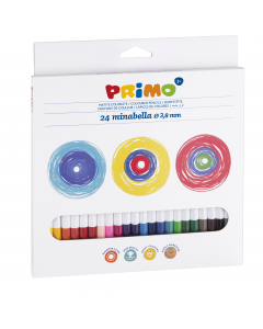 Matite colorate di alta qualità, diam. 3,8 - resistenti di lunga durata, molto pigmentate colore pieno e morbido. Certificate FSC.