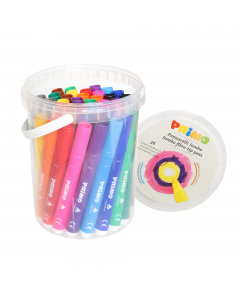 Colore all’acqua di intensa colorazione. Si applica con facilità su qualsiasi tipo di carta. La speciale punta si presta a tracciare segni sottili e utilizzata invece sul lato conico permette di colorare più velocemente campiture più grandi. Non richieden