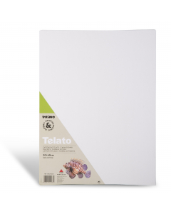 Cartoncino telato molto resistente rivestito con una tela di cotone adatto per tutte le tecniche di pittura, olio, acrilico, tempera. Spessore del cartoncino 0,4cm.  Il prodotto è confezionato in un film di termoretraibile con etichetta esplicativa.