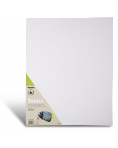 Cartoncino telato molto resistente rivestito con una tela di cotone adatto per tutte le tecniche di pittura, olio, acrilico, tempera. Spessore del cartoncino 0,4cm.  Il prodotto è confezionato in un film di termoretraibile con etichetta esplicativa.