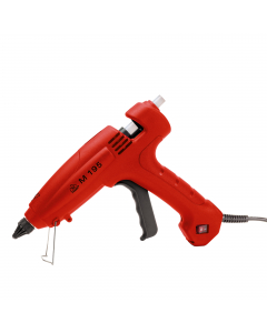 Incollatrice elettrica per adesivi termofusibili di linea nuova, leggera e maneggevole per uso professionale particolarmente adatta per montaggi e riparazioni su legno, plastica, cartone, carta, stoffa, gomma e cuoio, posa e riparazione di piastrelle e po