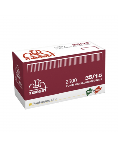 Punti 35mm altezza 15mm per aggraffatrice manuale romabox bh (codice 46173).