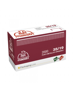 Punti 35mm altezza 19mm per aggraffatrice manuale romabox bh (codice 46173).
