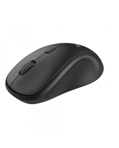 Mouse ottico wireless a 3 pulsanti dalla forma confortevole. Adatto a utenti sia destri che mancini. Microricevitore USB riponibile con portata del segnale wireless di 8 metri. Pulsante di selezione velocità (800/1200/1600 DPI). Imballaggio facile da apri
