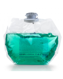 Ricarica Sapone spray 800ml con glicerina da utilizzare con Dispenser da muro T-Small. Il  sapone è privo di solventi e di microsfere. Arricchito con emollienti ad agenti idratanti. Delicato profumo floreale. Ecocompatibile, certificato Ecolabel. Necessit