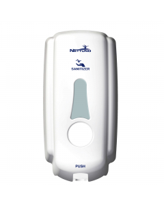 Dispenser da muro ad erogazione spray, ricaricabile con  ricariche T-S800. Dimensioni: 118 (L) x 130 (P) x 260 (H) mm
