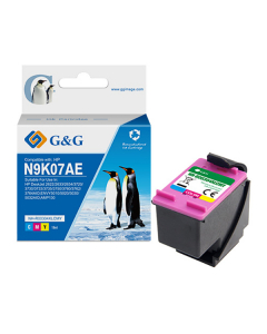 Cartuccia ink rigenerata Colore G&G per HP DeskJet 2622/2633/2634/3720/3730/3733/3735/3750/3760/3762/3764AIO;ENVY5010/5020/5030/5032AIO;AMP130