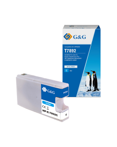 Cartuccia ink compatibile G&G Ciano per Epson workforce pro wf-5690dwf/ wf-5620dwf/wf-5190dw/wf-5110dw