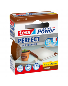 Nastro adesivo telato extra power perfect. Estremamente resistente grazie alla trama da 148 mesh per cm2. Adatto a lavori manuali, riparazioni, fissaggio imballaggio rinforzo, etc. Alta elasticità, resistente agli agenti atmosferici, adatto per applicazio