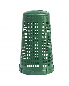 Trespolo da 110 litri leggero, lavabile e sterilizzabile. Ecologico, costruito in polietilene alta densità 100% riciclabile. Dotato di anello ferma-sacco. Dimensioni: Ø38 x H85cm.