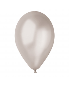 Palloncini in lattice diametro 26cm. Colore argento metallizzato.