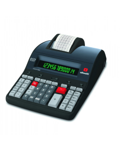"Calcolatrice scrivente e professionale logos 904t ""	display lcd a 14 cifre retroilluminato ""	funzione saving ""	stampante termica alfanumerica ""	prodotta con plastica riciclata e riciclabile "