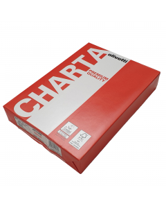 La carta per fotocopie Olivetti Red Premium Quality di colore bianco di alta qualità che offre elevate prestazioni sia con tecnologia Laser, Fax, Fotocopiatrici, Getto d'inchiostro. 100% pura cellulosa sbiancata con processi ecologici certificata ECF (Ele
