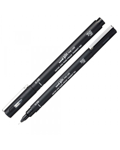 Marcatore a penna a inchiostro pigmentato, resistente alla luce e all'acqua, per una lunga durata. Per un tratto preciso e nitido. Ideale per disegni tecnici e professionali. Fusto in plastica con cappuccio antisoffocamento. Punta 0.03mm.