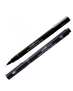 Marcatore a penna a inchiostro pigmentato, resistente alla luce e all'acqua, per una lunga durata. Per un tratto preciso e nitido. Ideale per disegni tecnici e professionali. Fusto in plastica con cappuccio antisoffocamento. Punta 0.5mm.