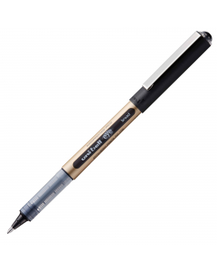 Roller uni-ball EYE ad inchiostro liquido. Resistente all'acqua e alla luce. Sistema "Uni-Flow" per flusso uniforme e costante. Scrittura scorrevole e precisa. Finestrella per il controllo del consumo di inchiostro. Punta 1.0mm.