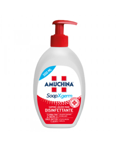 Amuchina Soap Xgerm è un sapone liquido antisettico, studiato per disinfettare a fondo e detergere le mani. La sua particolare formulazione è in grado di eliminare fino al 99,9% di virus, batteri e lieviti. ATTIVITÀ VIRUCIDA COMPLETA. Amuchina Soap Xgerm 