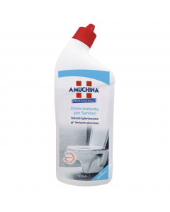 Prodotto specifico per interventi di pulizia periodica per l’eliminazione rapida e completa di incrostazioni calcaree da sanitari e le incrostazioni giallo/verdastre originate dai sali di ferro sulla superficie di orinatoi, wc e turche. Il prodotto è pron