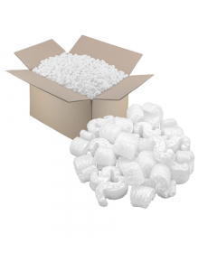 Chips in polistirolo espanso ideali per riempire gli spazi vuoti. Grazie alla loro forma ad E riempiono gli spazi vuoti e ammortizzano ed assorbono gli urti e le vibrazioni, preservando il prodotto durante il trasporto. Perfette per la spedizione di pacch