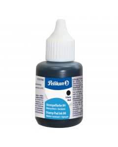 Flacone da 30ml di inchiostro per timbri in gomma. Speciale per timbrare su tessuto, cuoio, legno e fondi non assorbenti come metalli, plastiche. Asciuga rapidamente ed Þ resistente all acqua.