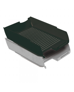 Vaschette PS7star linea economica in polistirolo formato UNI A4. Sovrapponibile ad incastro. Dimensione: 25,5x35,5x6,5cm.