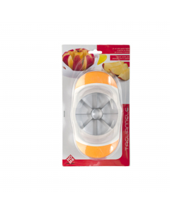 Tagliamele a spicchi in colori assortiti: giallo, verde, arancione. Impugnatura in plastica e lame in acciaio inox. Idoneo al contatto con gli alimenti. Lavabile a mano.